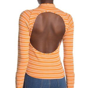 Free People Sunday Afternoon Striped Cutout Top